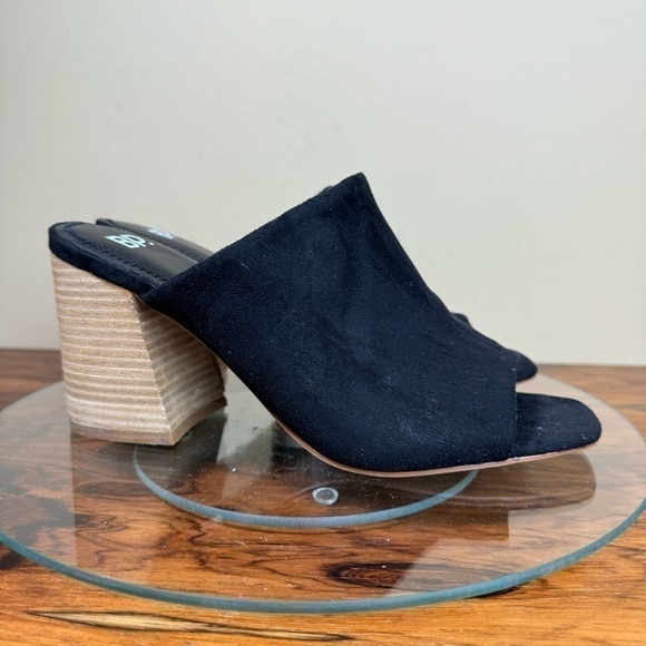 BP Callum Open Toe Mule In Black size 8 - Picture 3 of 14